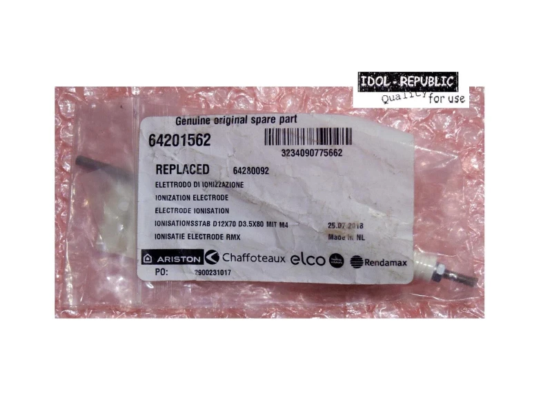 Elco - 64202562 - Ionisationselektrode ersetzt 64280092 4758694480 / 594839